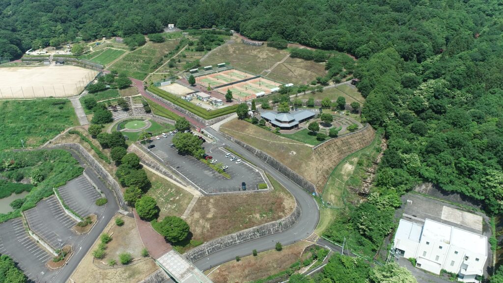 海田公園の空撮画像