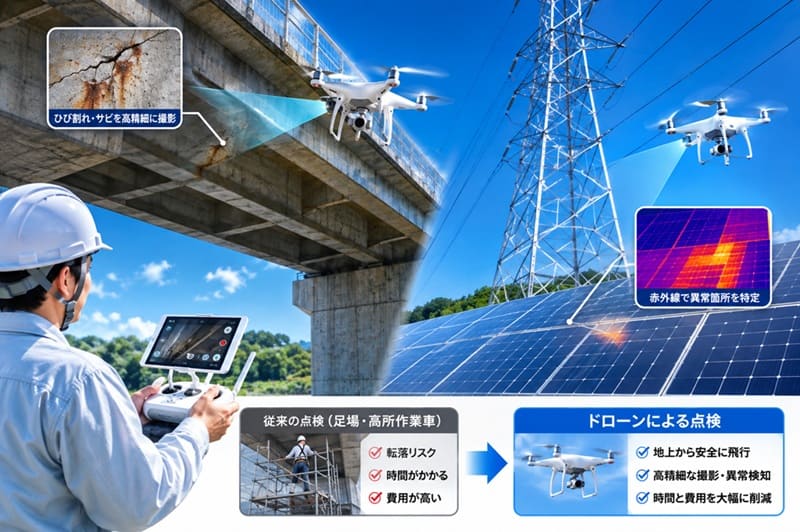 ドローンの主要な仕事 活用分野